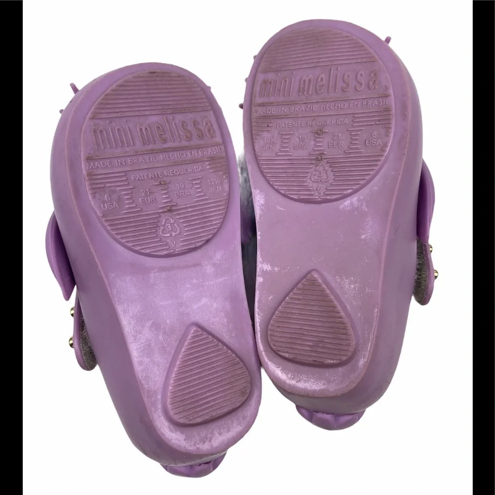 Mini Melissa Ultragirl Purple Rabbit Bunny Shoes 6